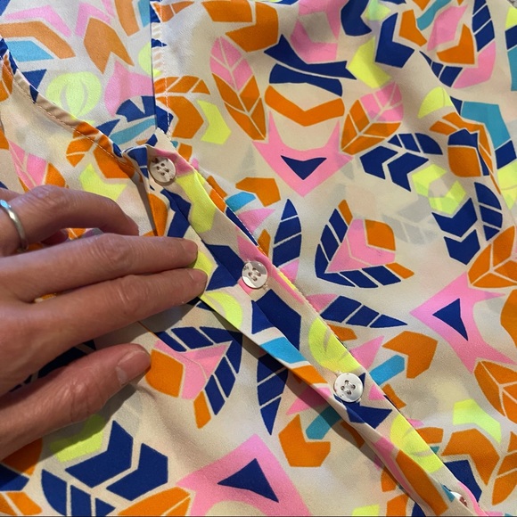 MARA HOFFMAN Neon Print Tank Top / Blouse | Size XS - Picture 4 of 5